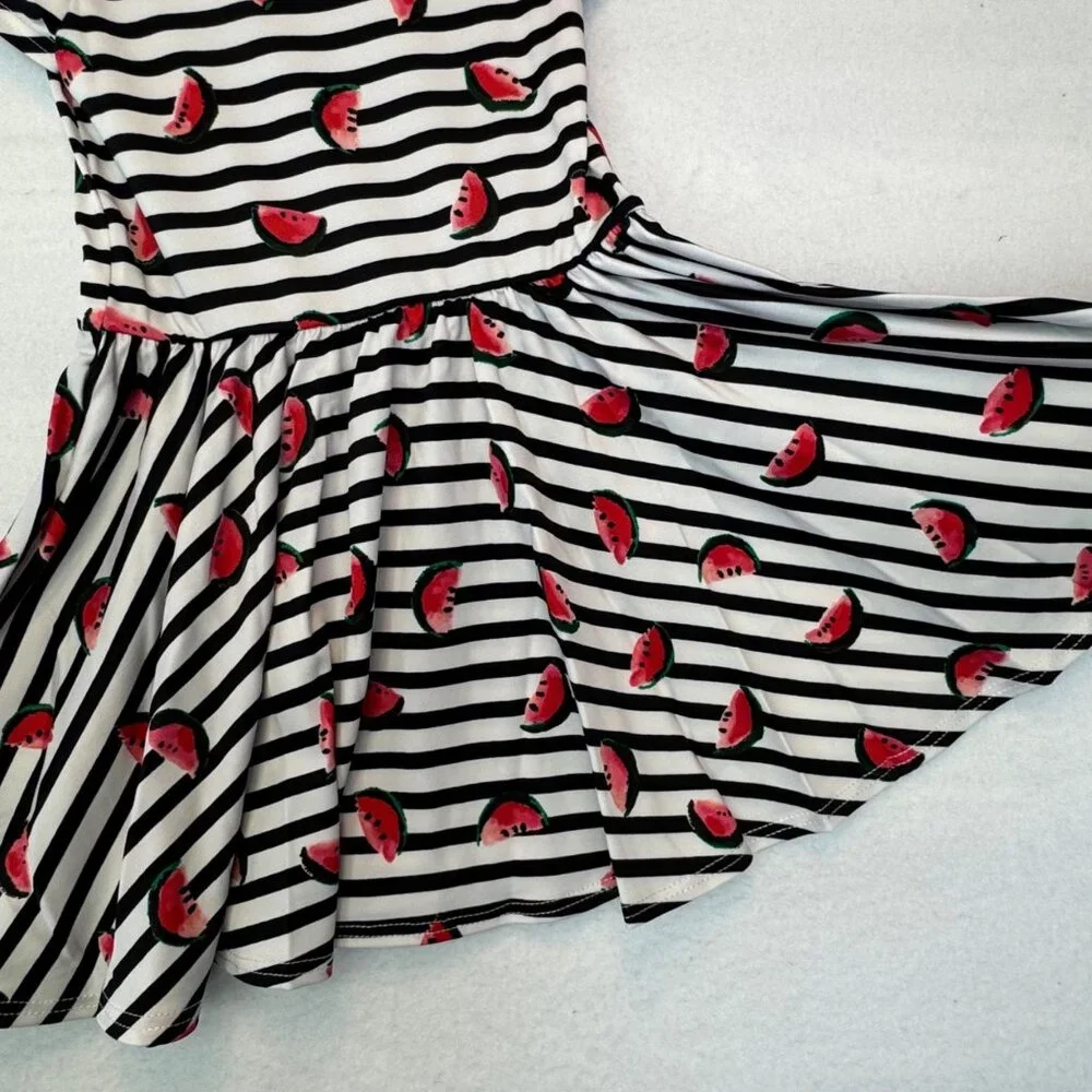 Dotdotsmile Dress Size 2T Black and White With Watermelon Print New with Tags - Picture 5 of 6